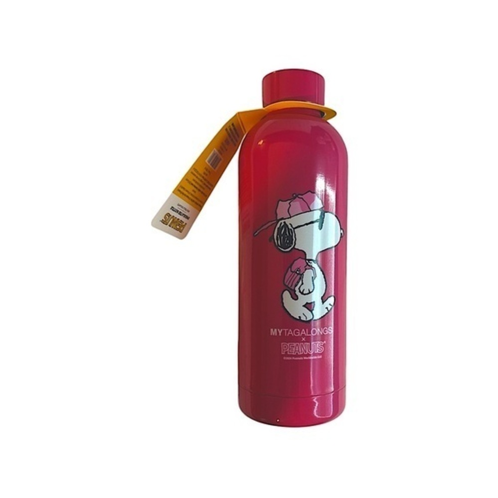 MYTAGALONGS Peanuts Pink Water Bottle new